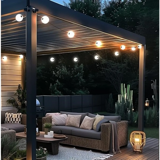 Luzes de corda exteriores modernas 16M com LED 28 luzes - Malai