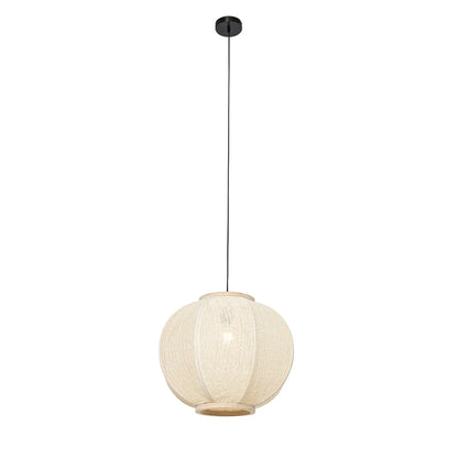 Candeeiro pendente oriental natural 48 cm - Rob