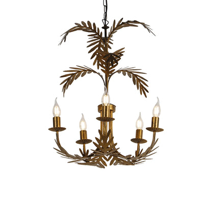 Lustre vintage dourado 5-luzes - BOTANICA