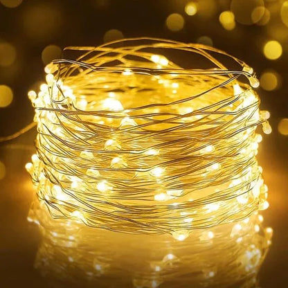 Garland luzes LED 12M cadeia de luz para casa Natal