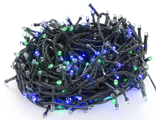 Grinalda iluminada basic para árvore natal 210 cm multicolor